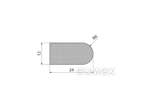 MIKROPORÖSE GUMMIPROFILE D-FORM